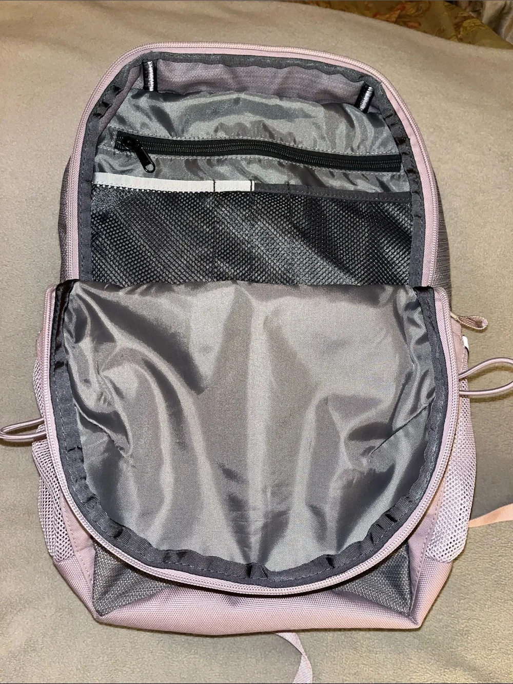 The North Face Jester Light Purple and Gray Backpack